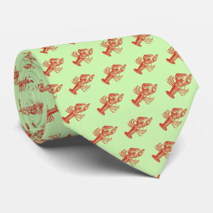 Corbata Langostino vintage Red Lobster #1 Dibujo Fondo ver