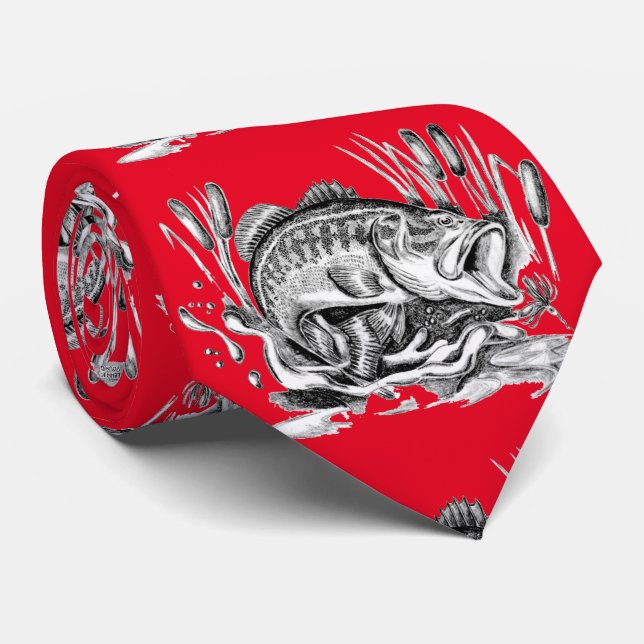 Corbata Largemouth Bass ネクタイ (Enrollado)