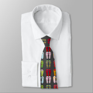 Corbata Las sandalias de colores de la moda moderna y dive