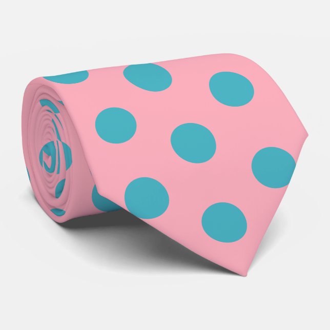 Corbata Las sedas de jockey con puntos azules verdes sobre (Enrollado)