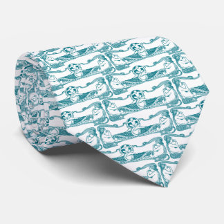 Corbata Las sirenas del arte nouveau Aqua