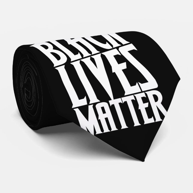 Corbata Las vidas negras importan (Enrollado)