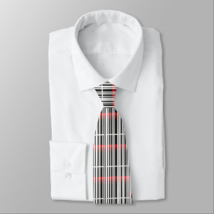 Corbata Láser rojo y código de barras