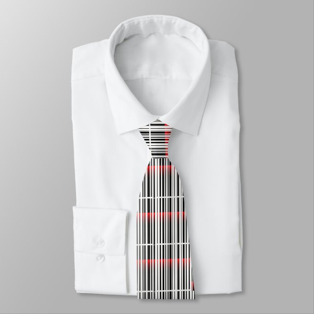 Corbata Láser rojo y código de barras (Atado)