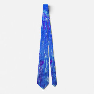 Corbata Lava Azul Goteante