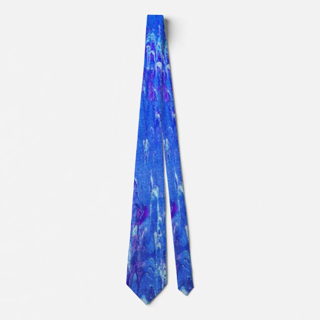Corbata Lava Azul Goteante (Anverso)