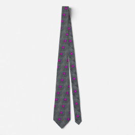 Corbata Lavanda gris pizarra Fuchsia Arte moderno