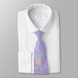 Corbata Lavanda psicodélica Púrpura Neon Pastel Resumen