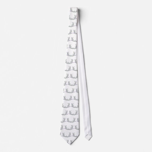 Corbata Lavanda y Eucalipto (Anverso)