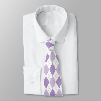 Corbata Lavanda y Necktie de arglos blancos