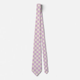 Corbata Lavanda y tablero de verificación blanco desactiva