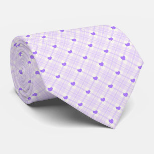 Corbata Lavender Love Plaid