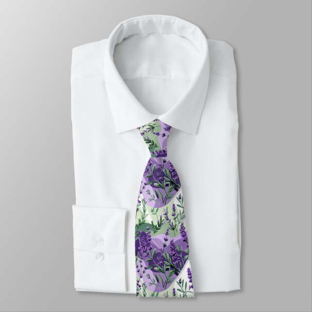 Corbata Lavender & Rosemary Botanical Seamless Pattern (Atado)