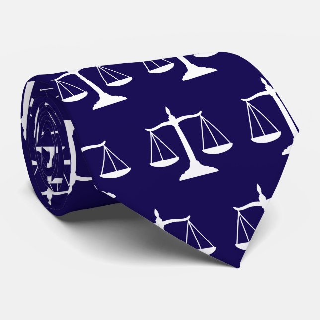 Corbata Lawyers Gift for men Scales of Justice, Bar Exam,  (Enrollado)