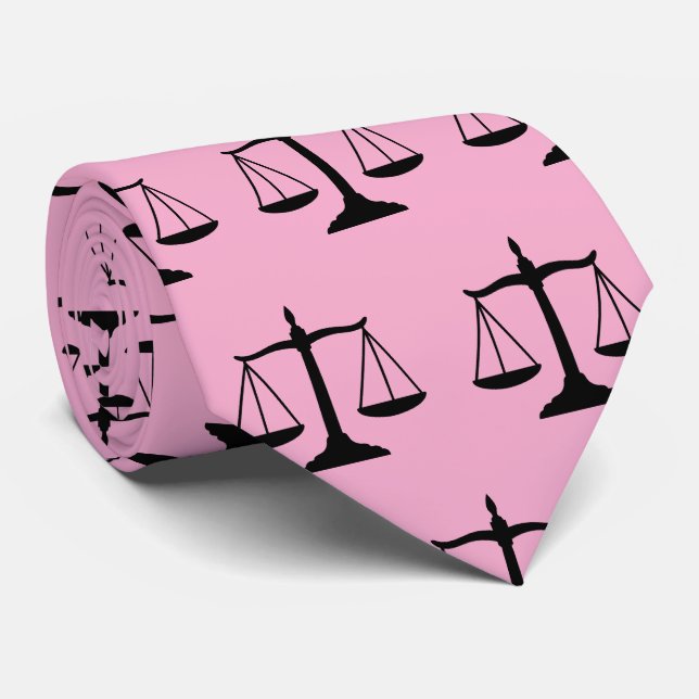 Corbata Lawyers Gift for men Scales of Justice, Bar Exam,  (Enrollado)