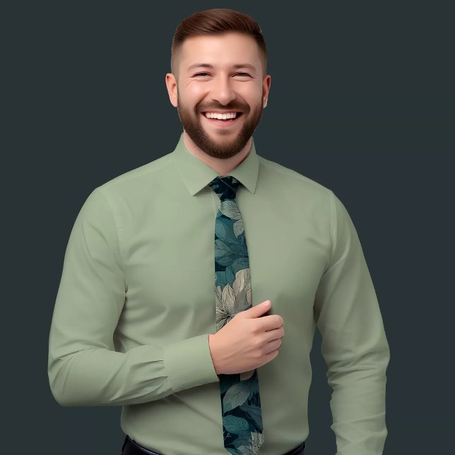 Corbata Lay-Casual Light Blue Floral Pattern (Subido por el creador)