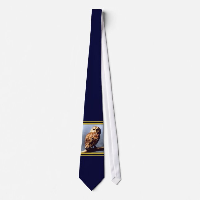 Corbata Lazo 2 del búho barrado (Anverso)