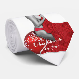 Corbata Lazo adulto grosero divertido del navidad de la