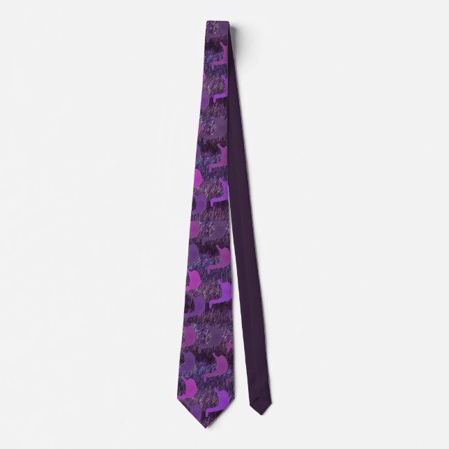 Corbata Lazo artsy del gastroenterólogo en púrpura (Anverso)