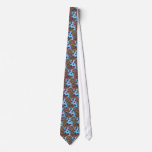Corbata Lazo azul indignante