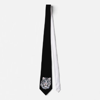 Corbata Lazo blanco de la cara del tigre
