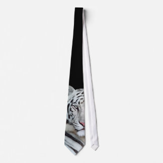 Corbata Lazo blanco del tigre