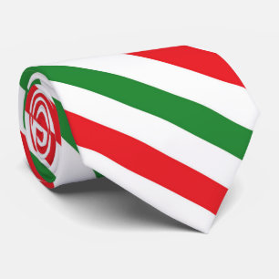 Corbata Lazo blanco verde rojo de la raya del navidad