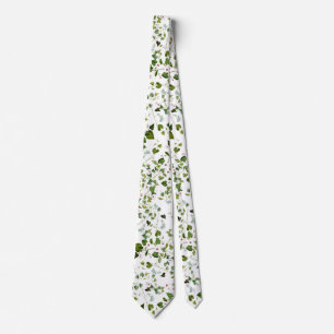 Corbata Lazo botánico de la vid floral de las hojas de la