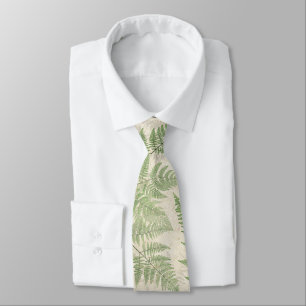 Corbata Lazo botánico de las hojas de los helechos del