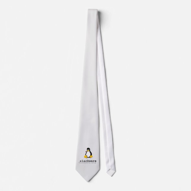 Corbata Lazo clásico de Slackware Linux Tux (Anverso)