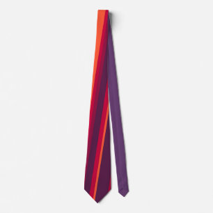 Corbata Lazo coloreado raya púrpura elegante