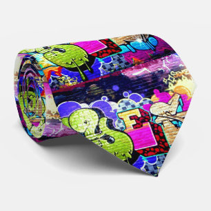 Corbata Lazo colorido del arte del modelo de la pintada