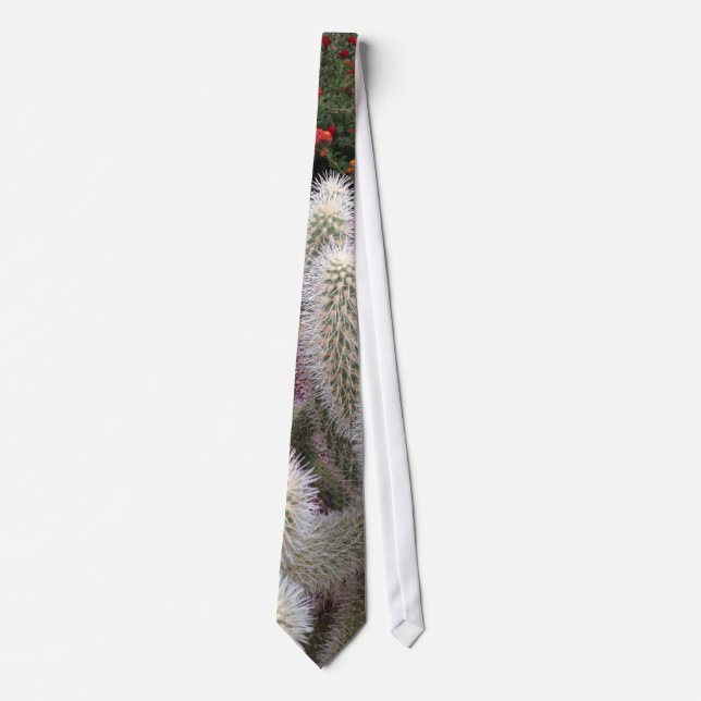 Corbata Lazo con la impresión del cactus (Anverso)
