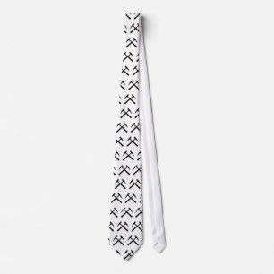 Corbata Lazo cruzado de los martillos de la roca