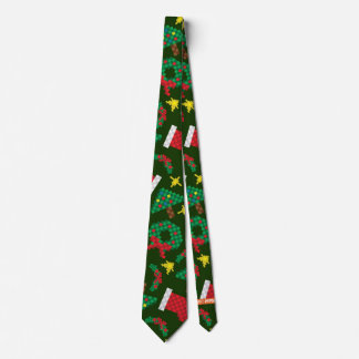 Corbata lazo de 8 bits del navidad