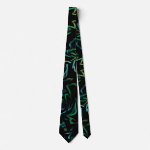 Corbata Lazo de brillo verde 2