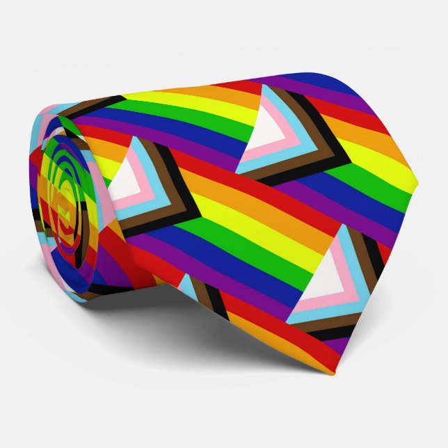 Corbata Lazo de cuello del orgullo LGBTQ+ (Enrollado)