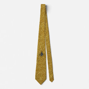 CORBATA LAZO DE ENCARGO DE LOS ALBAÑILES (ESCAMA DEL ORO)