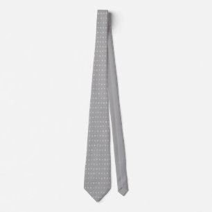 Corbata Lazo de IPA - gris y blanco