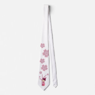 Corbata Lazo de Kokeshi Sakura