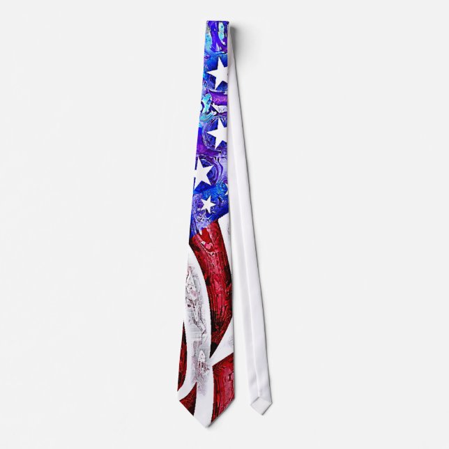 Corbata Lazo de la BANDERA AMERICANA (Anverso)