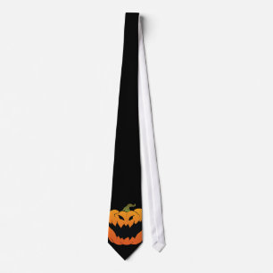 Corbata Lazo de la calabaza de Halloween