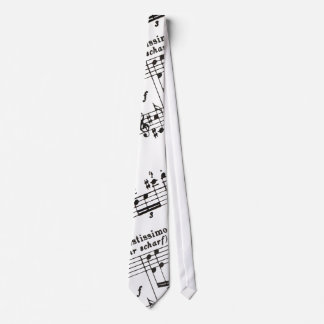 Corbata lazo de la partitura