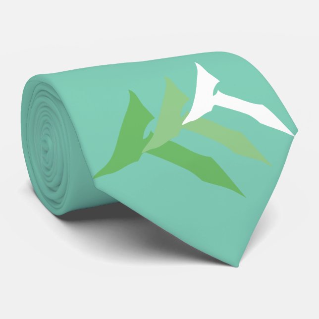 CORBATA LAZO DE LA VERDAD DE LA VERDE MENTA (Enrollado)