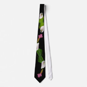 Corbata Lazo de las calas y de las hojas