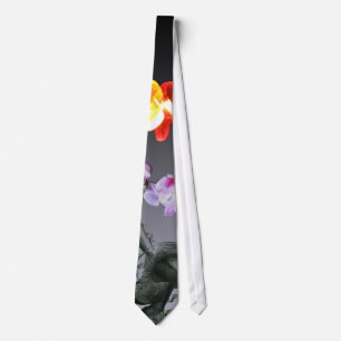 Corbata Lazo de las luces de hadas de la flor de mariposa