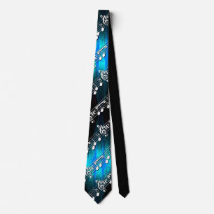 Corbata Lazo de las notas de la música