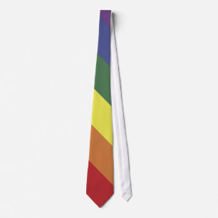 Corbata Lazo de las rayas del color del orgullo de la