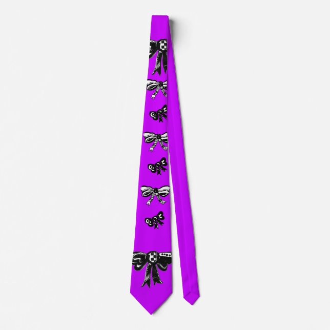 Corbata Lazo de lazos dulces (Fuschia Pop) (Anverso)