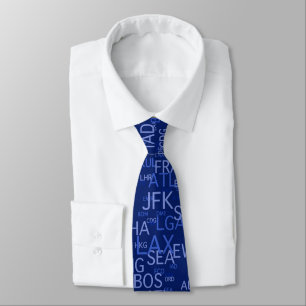 Corbata Lazo de los códigos del aeropuerto internacional